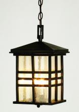  4638 WB - Huntington 2-Light Craftsman Inspired Seeded Glass Outdoor Hanging Pendant